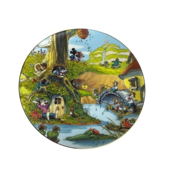 Tokyo Disneyland Decorative Plate Critter Country Splash Mountain Brer Fox - Picture 1 of 5